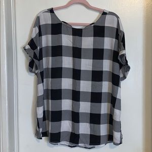 Buffalo plaid top